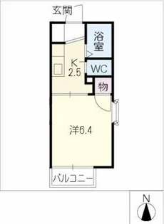 ジュネス名東【1階】の間取り