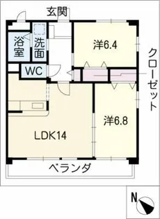 NHオランジュ【3階】の間取り