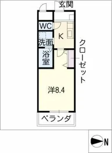 クレア山町【2階】の間取り