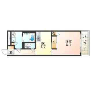 VAなかもず【9階】の間取り