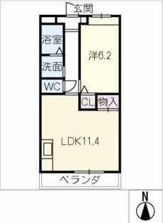 パルフェ【1階】の間取り