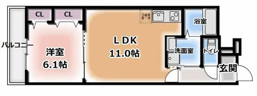 大阪府大阪市都島区大東町3丁目【アパート】の間取り