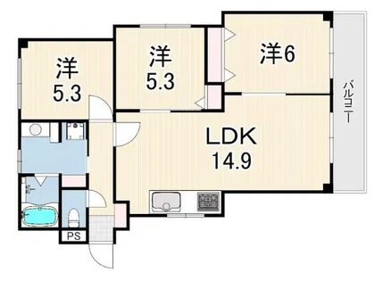 クレストヒル芦屋1【2階】の間取り