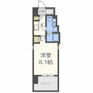 グラマシー京橋【3階】の間取り