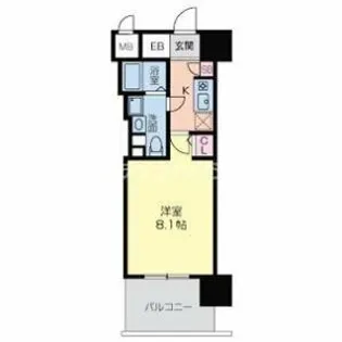 グラマシー京橋【5階】の間取り