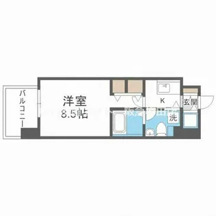 1Kの間取り画像