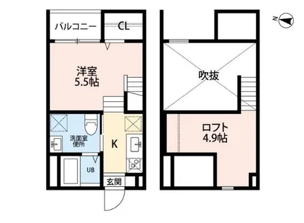 マーリエ名古屋南【1階】の間取り