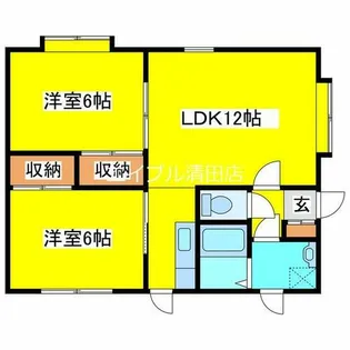 フロンティア53【201号室】の間取り