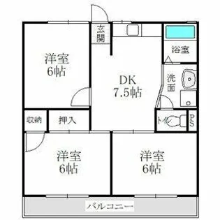 CORPO SHINYASHIKI【2階】の間取り