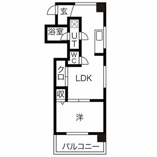 麦島第二ビル【6階】の間取り