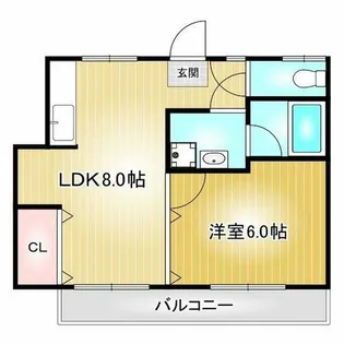 プロスパー第5ビル【6階】の間取り