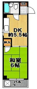 プレアール三軒家東【4階】の間取り