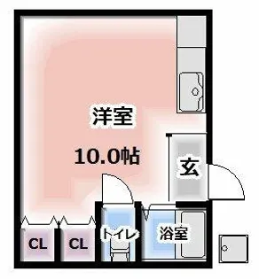 ハイツラポール【1階】の間取り