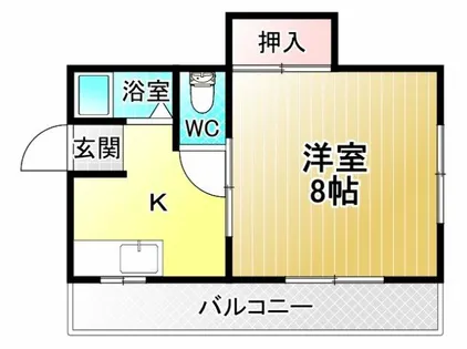 ハイツ夕佳【2階】の間取り