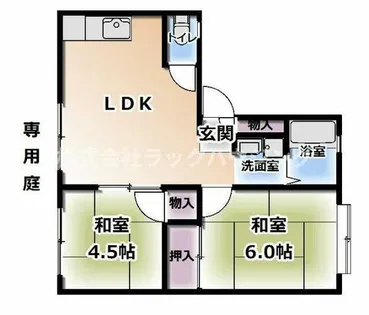 ハイツ千鶴1【1階】の間取り