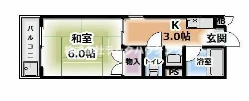 大阪府門真市石原町【マンション】の間取り