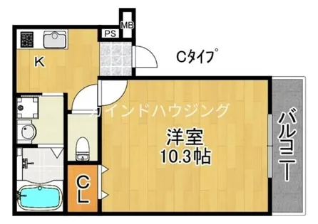 フジパレス西加賀屋ノース【3階】の間取り
