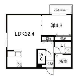 道徳テラス【2階】の間取り