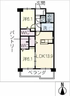大法ビル【2階】の間取り