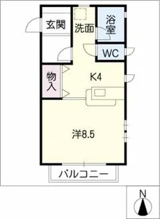 コーポ千寿【2階】の間取り