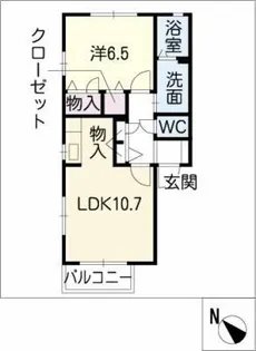 サニーコート・二本木【2階】の間取り
