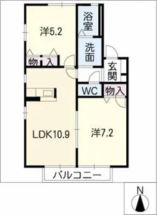エクセル・E【1階】の間取り
