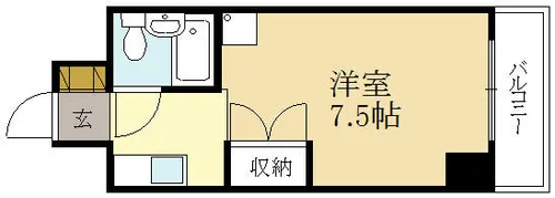 サンヒルズハウス【6階】の間取り