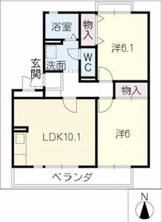 グランシャリオ【2階】の間取り