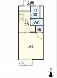 パークサイド富ヶ丘【1階】の間取り