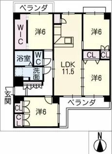 サライ【3階】の間取り