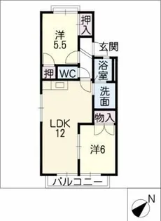 エクセカ【2階】の間取り