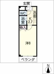 ロジュマン ウメツボ【3階】の間取り