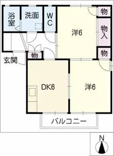 クレールA棟【1階】の間取り