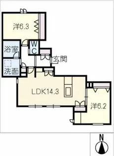 Maison Noire【1階】の間取り