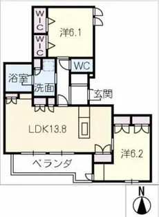 Maison Noire【2階】の間取り