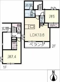 Maison Noire【2階】の間取り