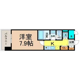 CASAプラスアルファ名駅南(CASA+α名駅南)【8階】の間取り