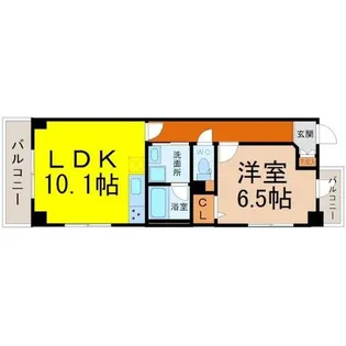 インペリアル南大高【1階】の間取り