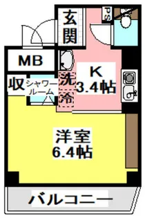 マインズ・コム南茨木【301号室】の間取り
