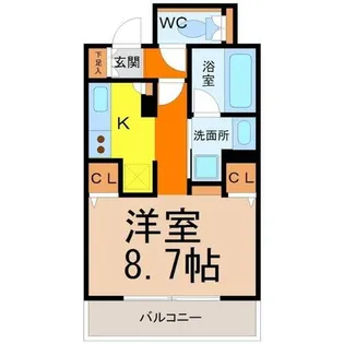 CASSIA車道【2階】の間取り