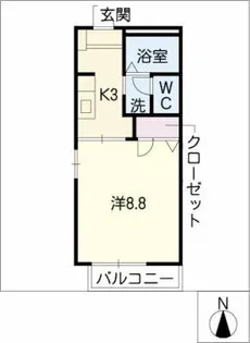 フレグランス鴻ノ巣【1階】の間取り