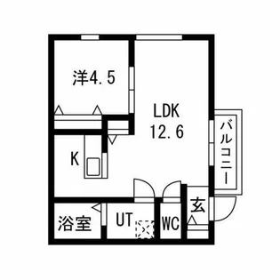 氷室ウォーク【301号室】の間取り