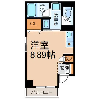 シャルム花池【201号室】の間取り