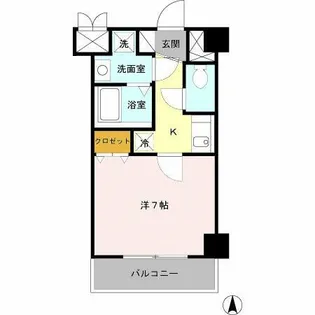 ヴィラマリオン【1階】の間取り
