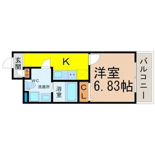 セントレイクセレブ代官町【9階】の間取り