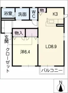 フォーレスアイラ【1階】の間取り