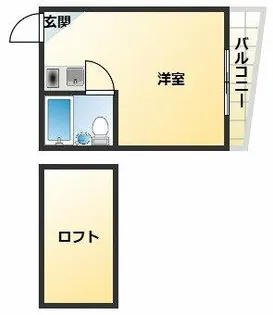 トアアルディ駒川【3階】の間取り