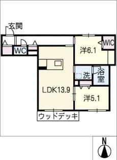 アグレアーブル【1階】の間取り