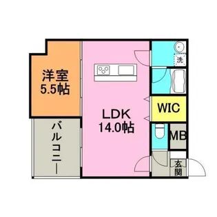 ALLEY3【501号室】の間取り