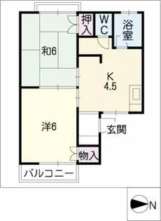 ハイホーム高根【1階】の間取り